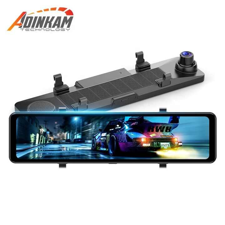 Dash Cam Mirror Dash Camera With ADAS WiFi Car Rear View Mirror Dash Cam Camera for Cars Night Vision Car DVR Black Box BSD
